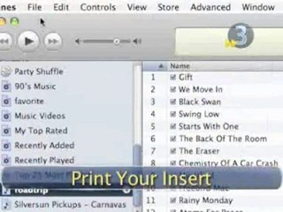 How To Print CD Jewel Case Inserts From ITunes