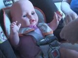 Rear-Facing Infant Seats : How do I secure my infant in a rear-facing child safety seat?