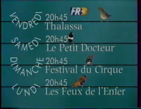 Bande Annonce FR3 juin 1992