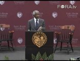 Kofi Annan Pushes for Economic Fairness Over Regulation