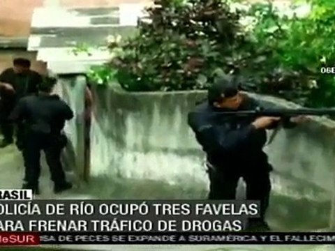 Policía brasileña realiza operativo en favelas de Río, sin incidentes