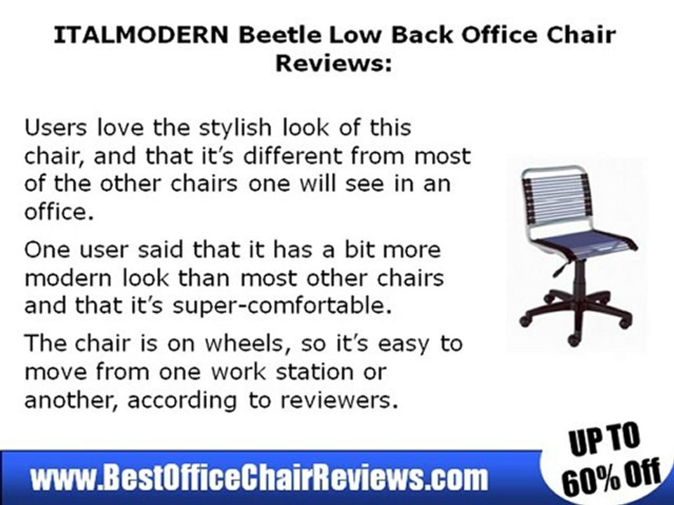 ITALMODERN Low Back Office Chair