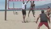 The Beach Volleyball Spike : Is there a particular zone the ball should be spiked into?