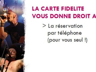 Carte fidélité concerts