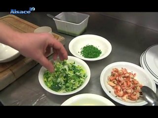 Recette : salade de poireaux Adeline aux écrevisses
