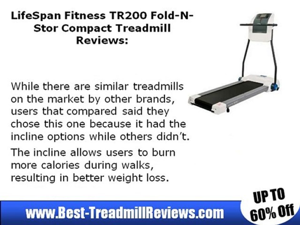 LifeSpan Fitness TR200 Fold-N-Stor Treadmill