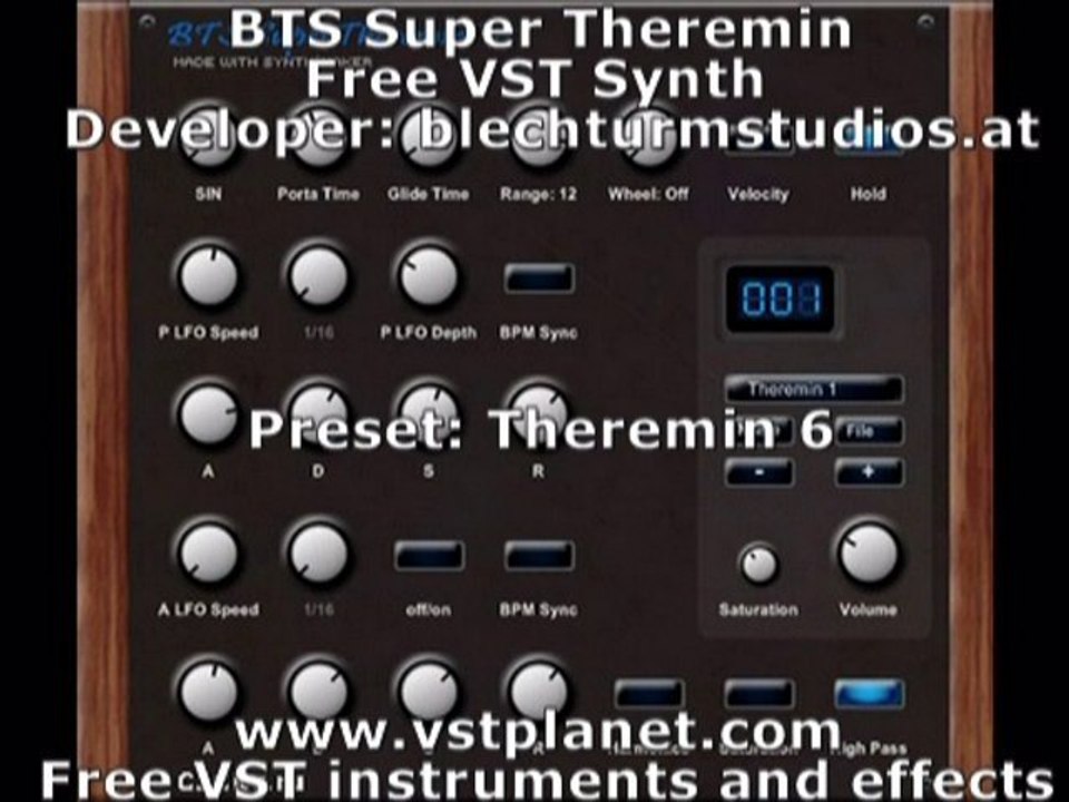 BTS Theremin - Free VST synth