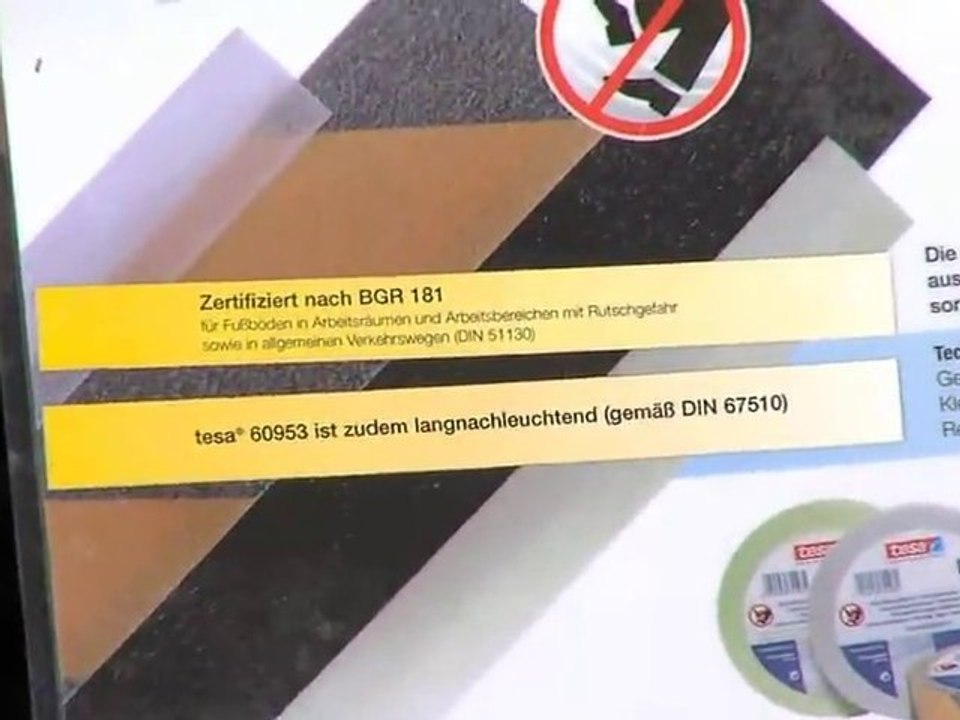 Sicherer Tritt jeden Schritt. Tesa Klebeband 60952