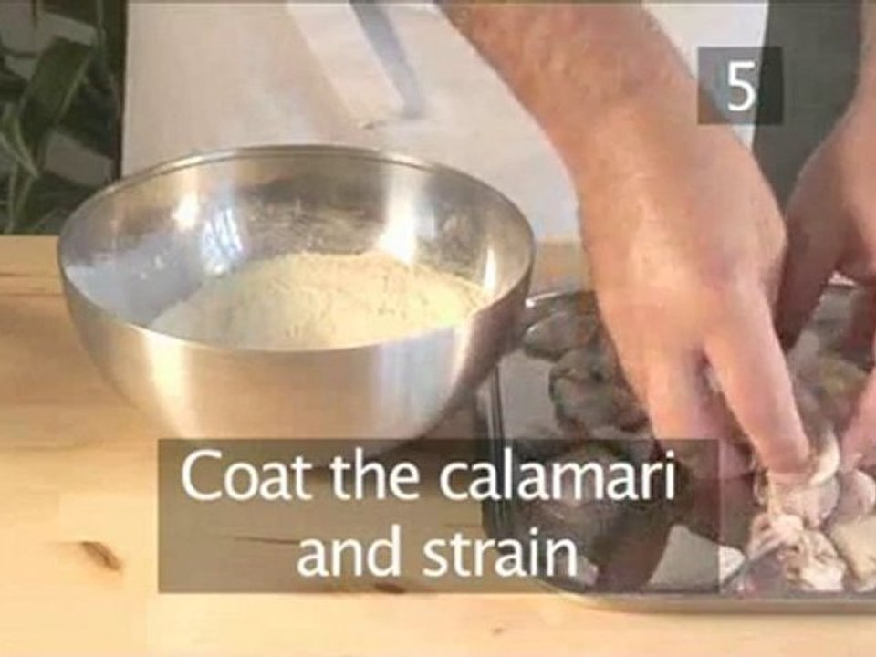 How To Make Crispy Calamari With Mango Salad