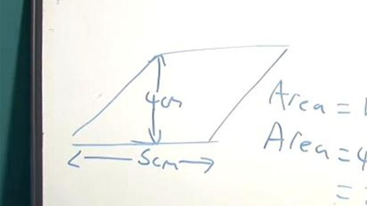 How To Solve For The Area Of A Parallelogram