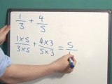 How To Add Fractions With Different Denominators