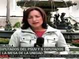 7 diputados del PSUV y 5 diputados de la Mesa de la Unidad,