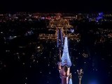 Le survol du chateau de Disneyland Paris