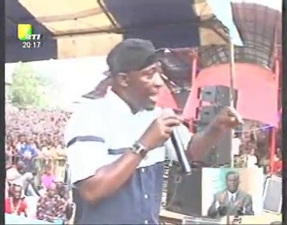 Meeting du Pdt du Cojep Charles Blé Goudé à Attécoubé