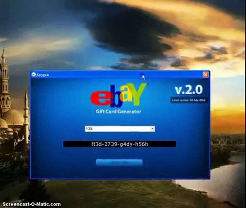 eBay Gift Card Generator UPDATE JANUARY 2011