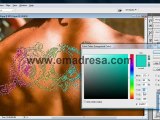 Applying Tattoos with color URDU Tutorial with emadresa.cm