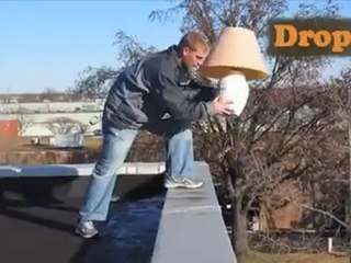 Comfy Sacks Verse The Couch - Roof Drop Test