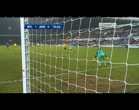 Carling Cup Ipswich 1-0 Arsenal 12-Jan-2011