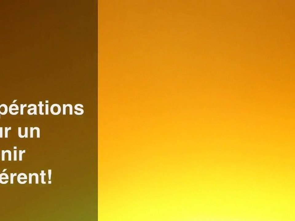 Trois opérations pour un avenir différent