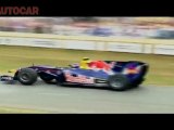 Adrian Newey drives Red Bull RB5 F1