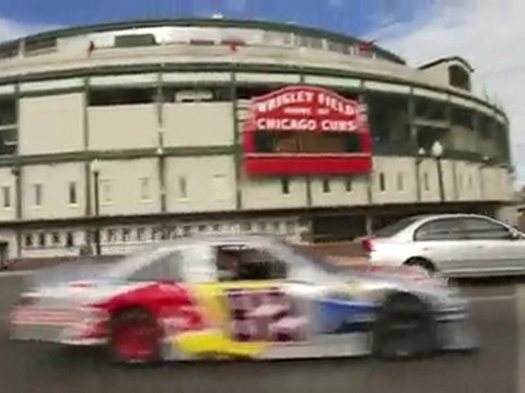 NASCAR Taxi in downtown Chicago - Red Bull Racing