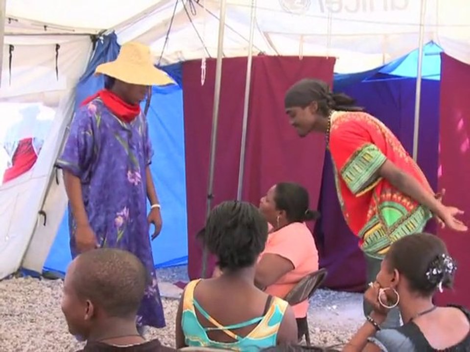 En Haïti, le théâtre forum donne la parole aux sinistrés