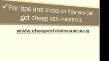 Cheap van insurance