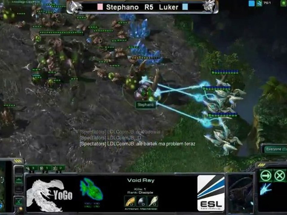 Match SC2 : Stephano (Z) vs Luker (P)