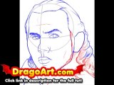 How to draw Matt Hardy, step by step