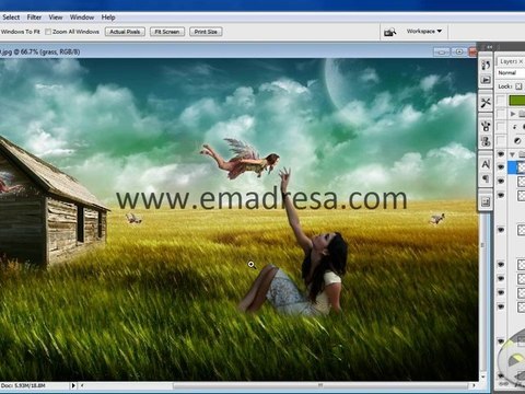 Dream Scean in Photoshop Cs3 URDU Tutorial with emadresa.com