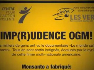 OGM Siège Monsanto Morges Suisse le 03 octobre 2009