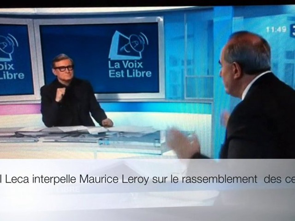 Daniel LECA interpelle Maurice LEROY