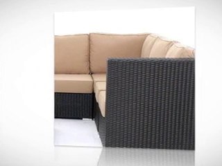 all weather wicker sectional