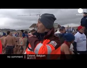 New Year's Swim in Ostend - no comment