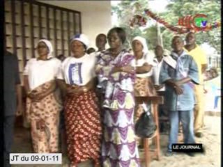 Pose de la 1ère pierre de la paroisse Saint Grégoire à Masse