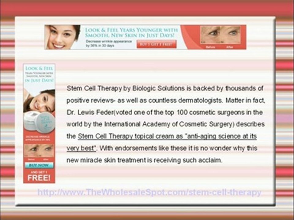 Stem Cell Therapy Skin Cream Review