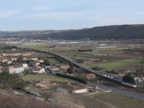 trains de fret en cote rotie