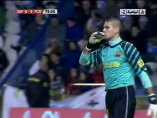 deportivo la corogne 0-4 barcelone.iniesta