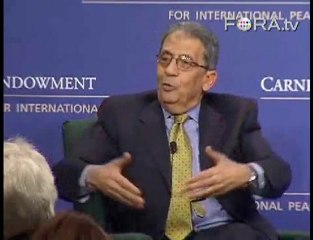 Amr Moussa Combats Arab Stereotypes of Violence & Hate