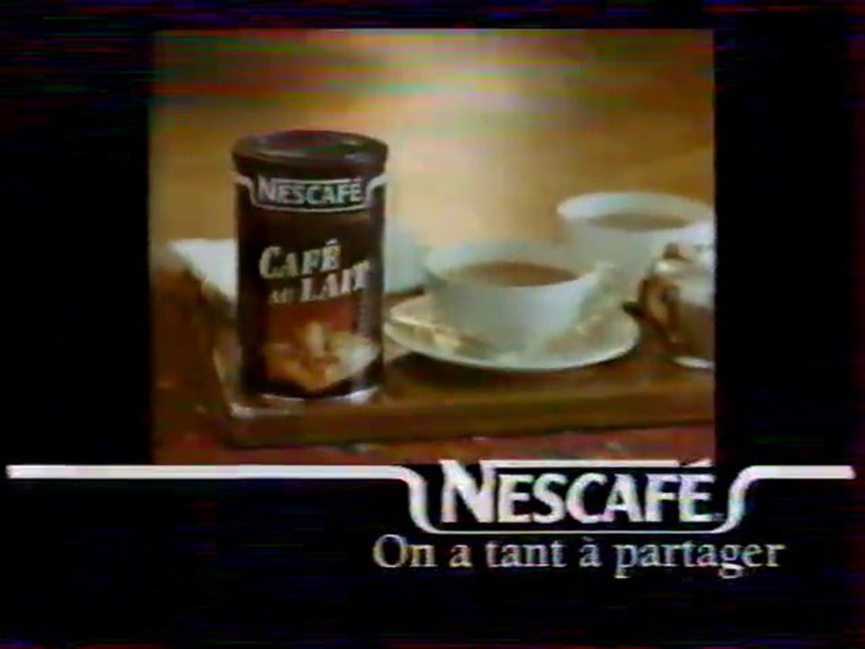 Publicité Café Au Lait De Néscafé 1995