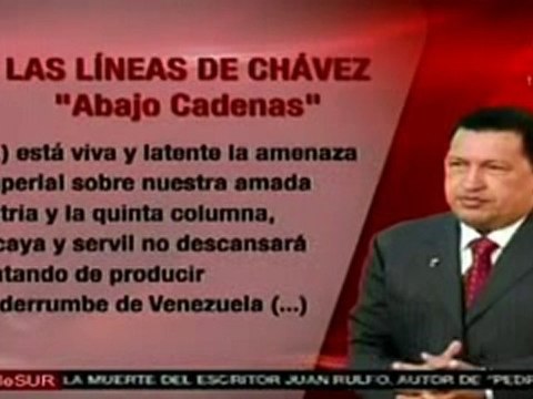 Chávez denuncia amenaza imperial contra Venezuela