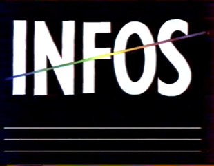 INFOS  avec Marie-Chistine Lux 02 Mai 1991 Canal+