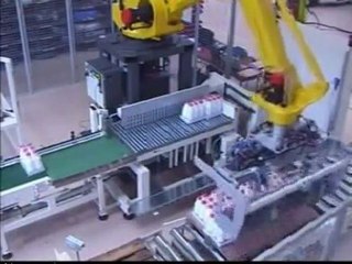 Produits frais et laitiers encaissage, fardelage