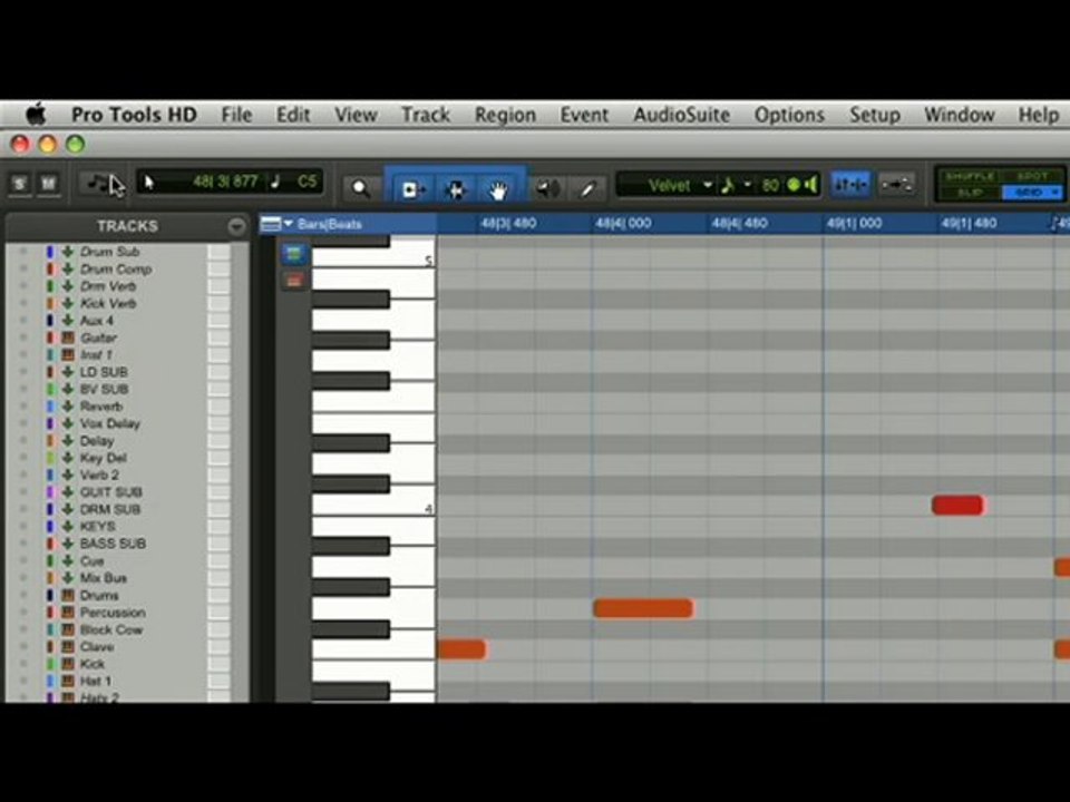 Pro Tools 8 - Fonctions MIDI (La Boite Noire)