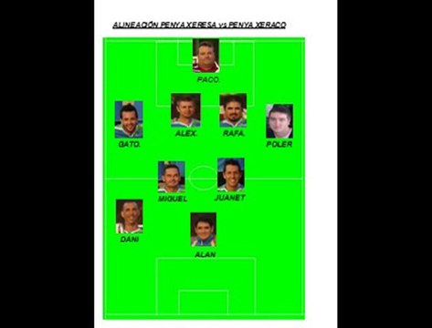 ALINEACION PENYA XERESA