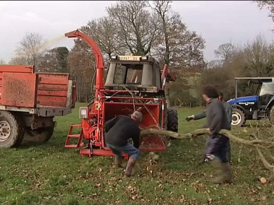 Chauffage au bois de bocage à Iffendic en Bretagne