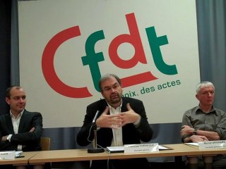 Conférence de presse de la CFDT du 10 janvier 2011