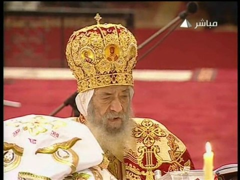 Noël 2011 : Messe du Pape Shenouda III à la Cathédrale