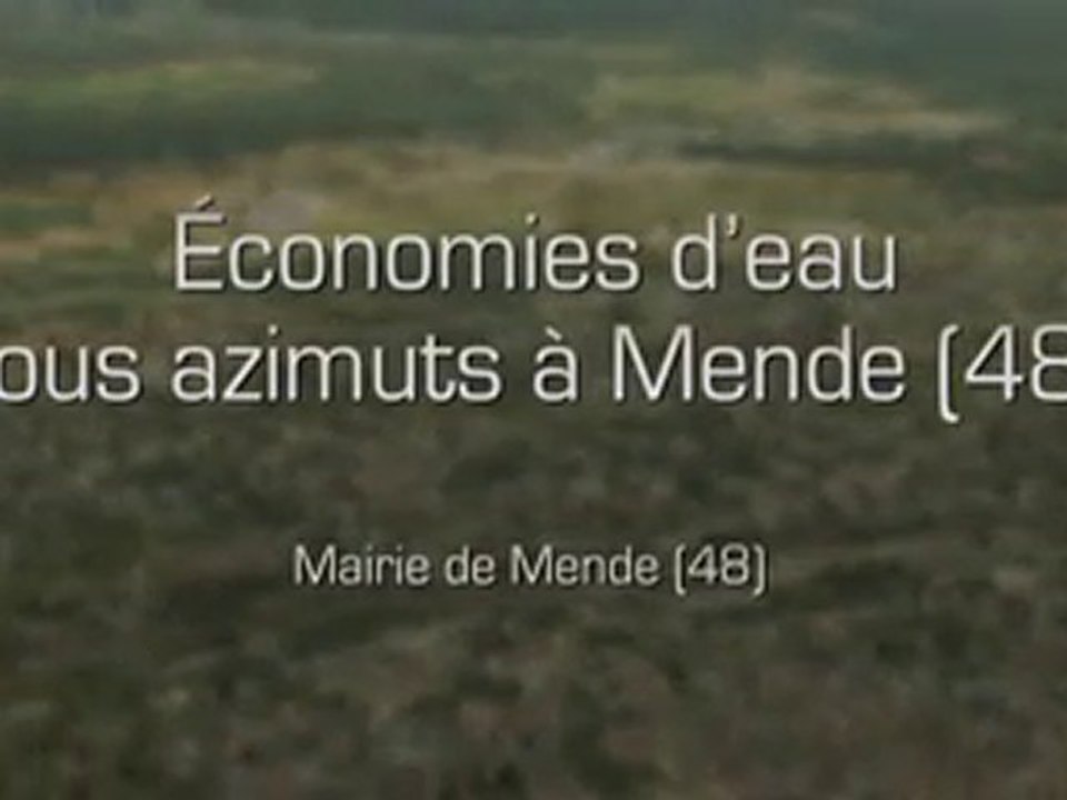 Économies d’eau tous azimuts à Mende -Trophées de l'eau 2010