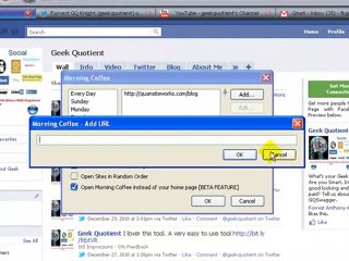 Firefox Morning Coffee Add-on bt New Media Marketing Pros